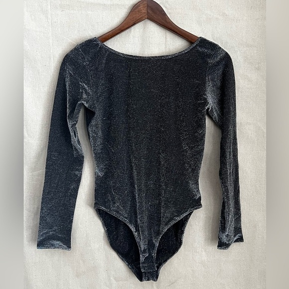 Vintage Anne Klein Metallic Bodysuit Size 10​​ - Picture 3 of 5